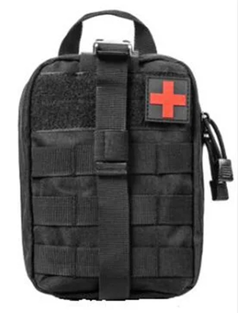 Medical Tourniquet + Rip Away IFAK Bag Combat Outdoors Emergency Medical First Aid Equipment One-Handed Tourniquet