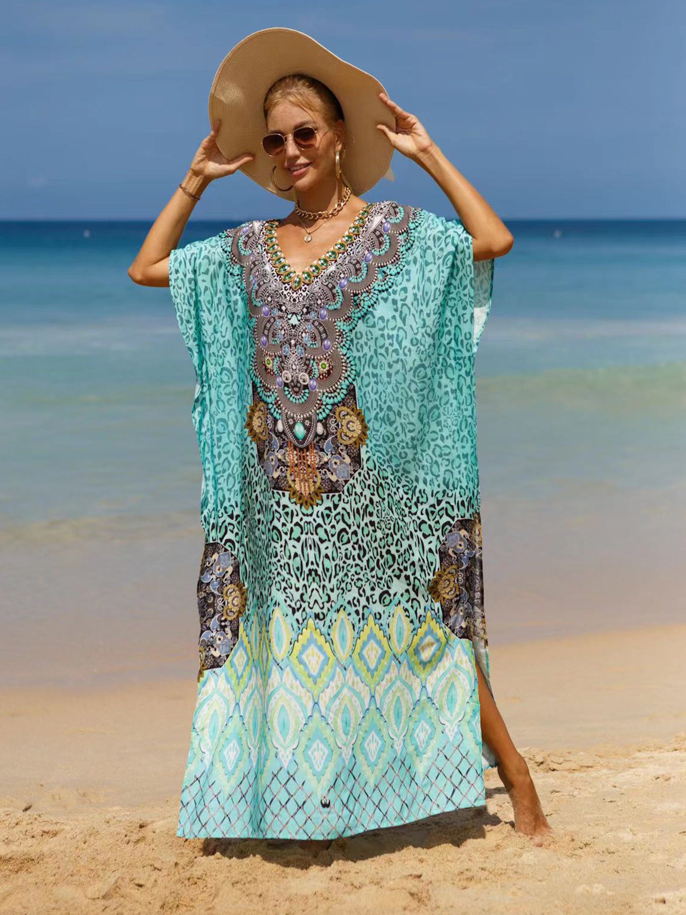 19 Colors Beach Cover-up Bohemian Beach Dress Plus Size